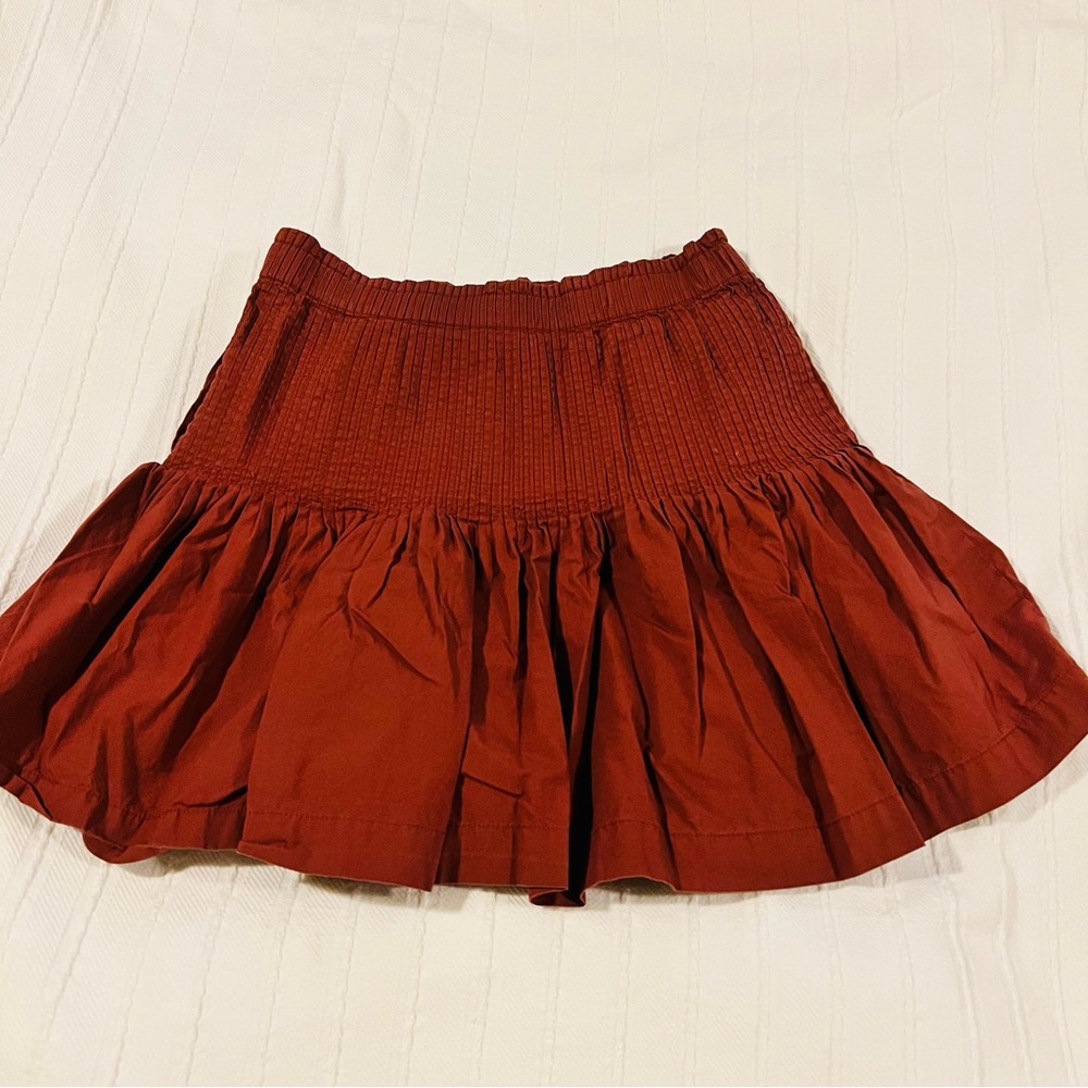 Anthropologie Terracotta Skater Skirt